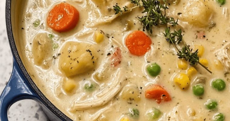 Southern Chicken Pot Pie Soup