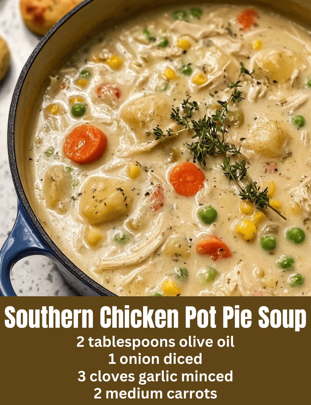 Southern Chicken Pot Pie Soup