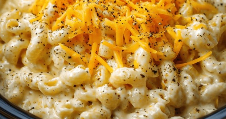 Slow Cooker 3-Ingredient Mac and Cheese
