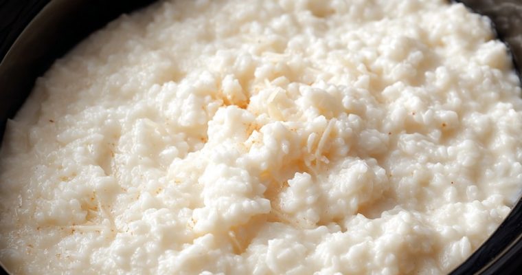Slow Cooker 5-Ingredient Rice Pudding