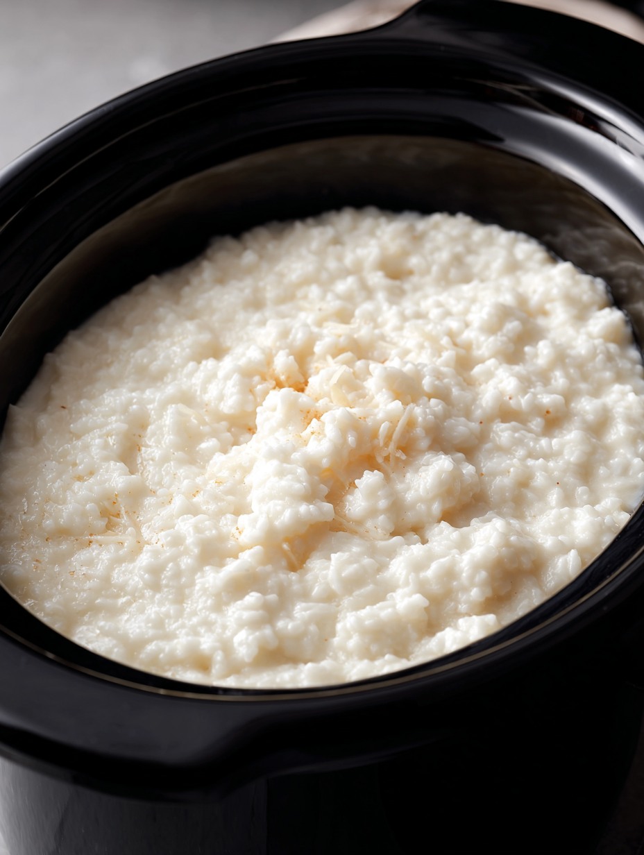 Slow Cooker 5-Ingredient Rice Pudding