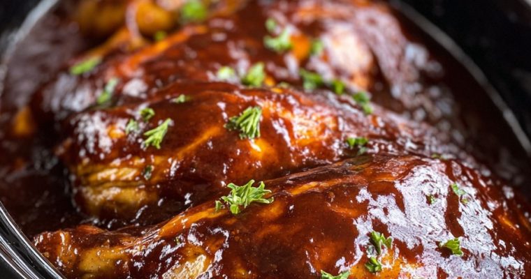 Slow Cooker Amish BBQ Chicken
