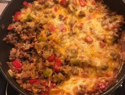 Ground Beef Stuffed Pepper Skillet