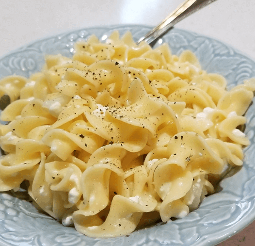 Cottage Cheese and Noodles (Polish noodles)