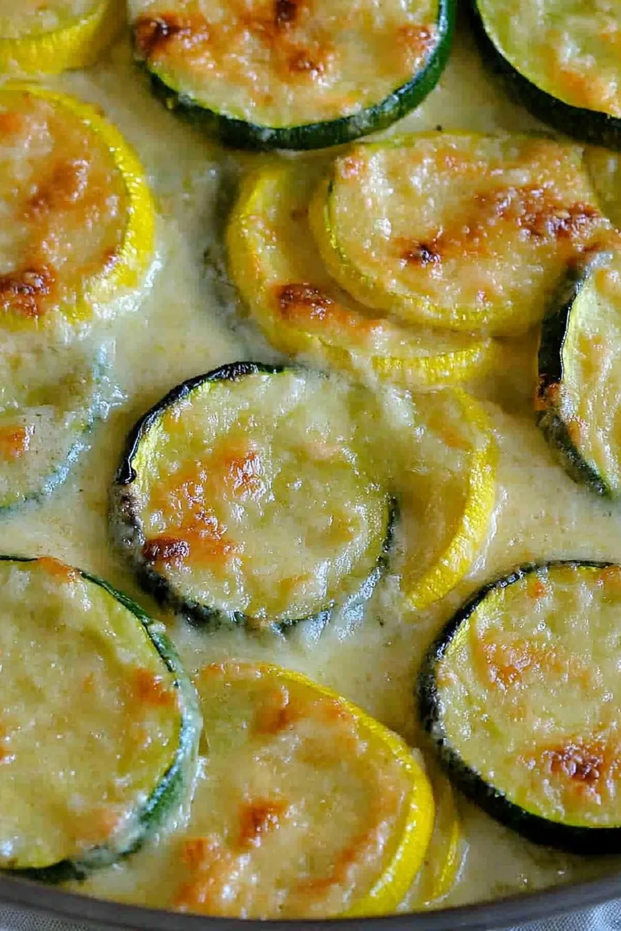 Zucchini and Squash Au Gratin