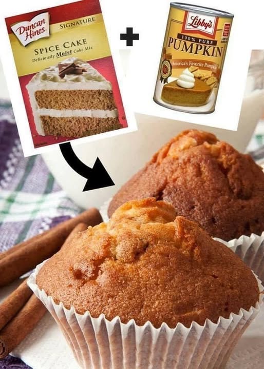 2-Ingredient Pumpkin Muffins