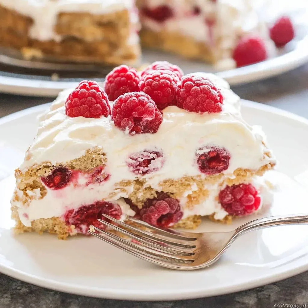 Raspberry Icebox Cake