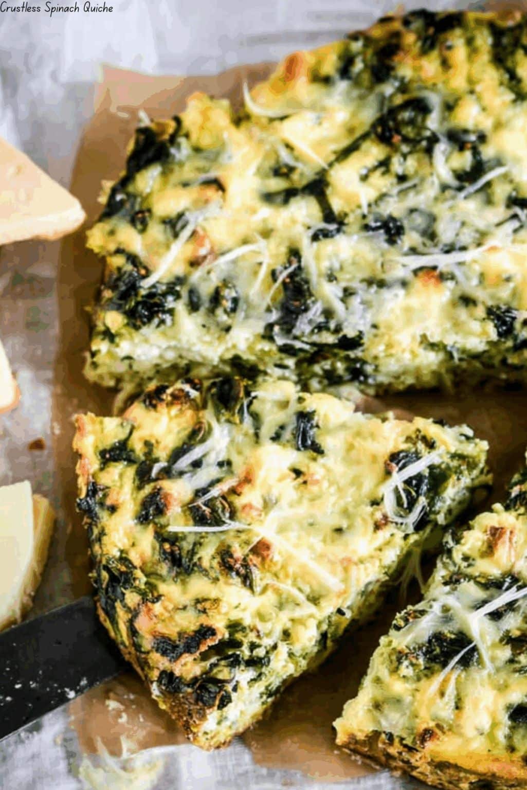 CRUSTLESS SPINACH QUICHE