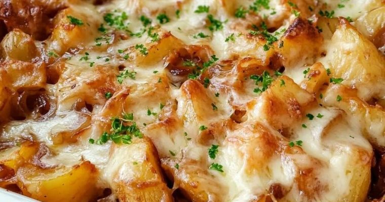French Onion Potato Bake