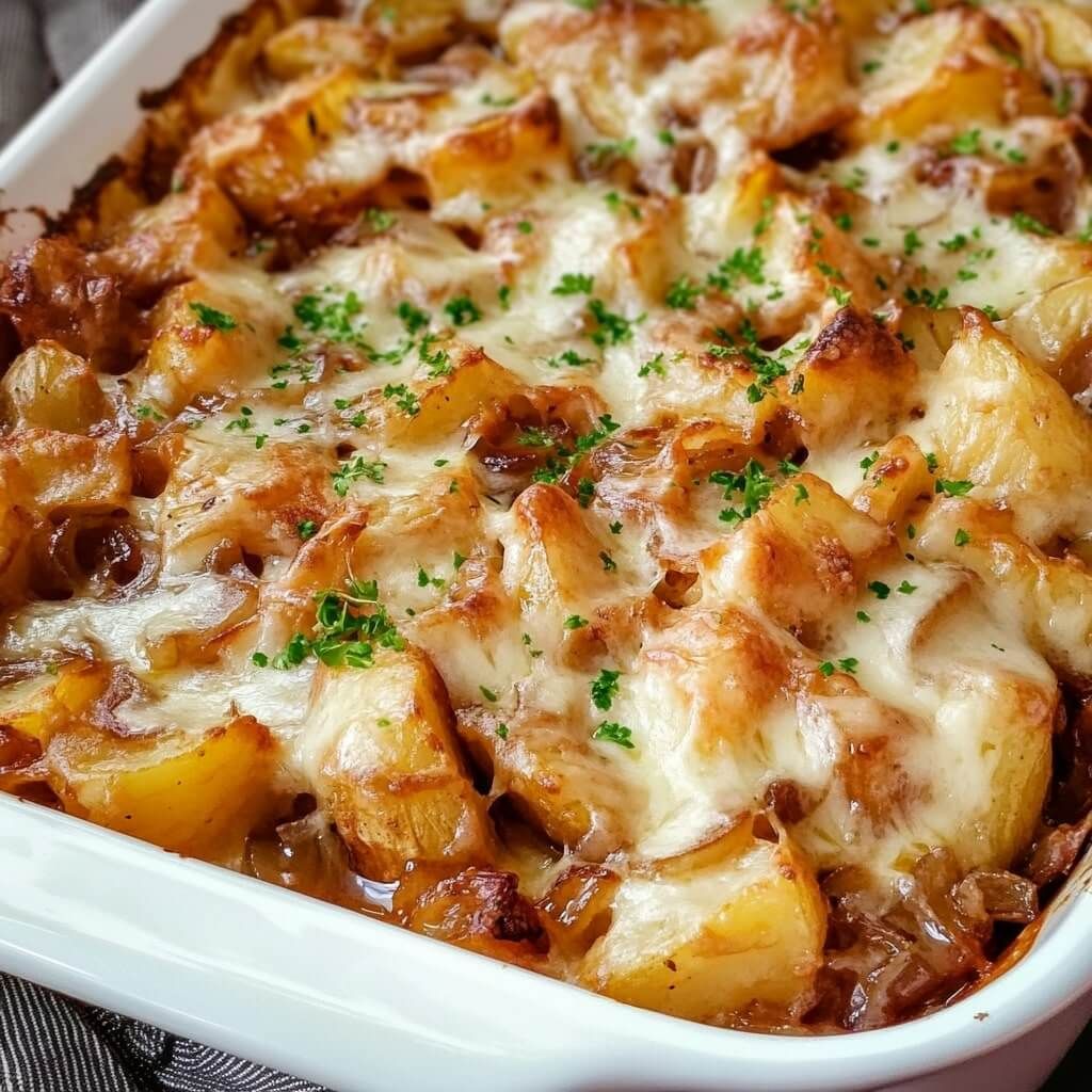 French Onion Potato Bake