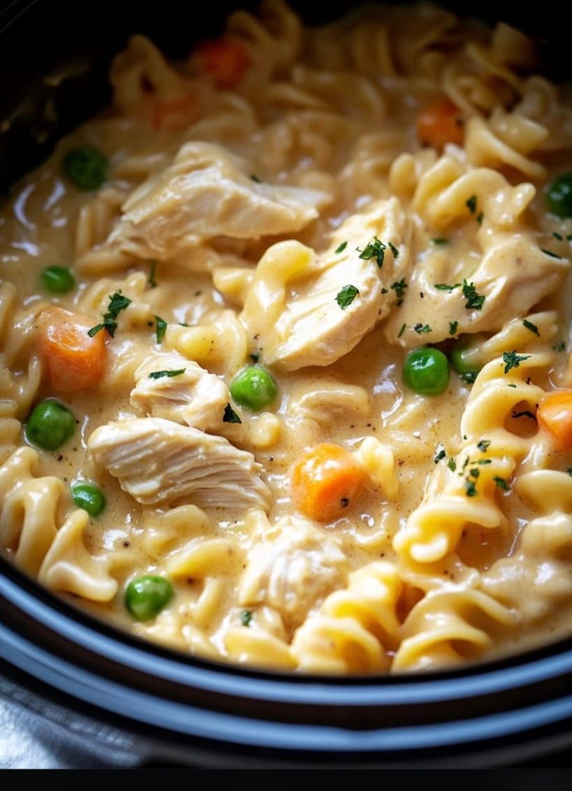 Chicken Pot Pie Noodle Skillet