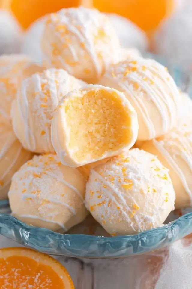 Orange Creamsicle Truffles