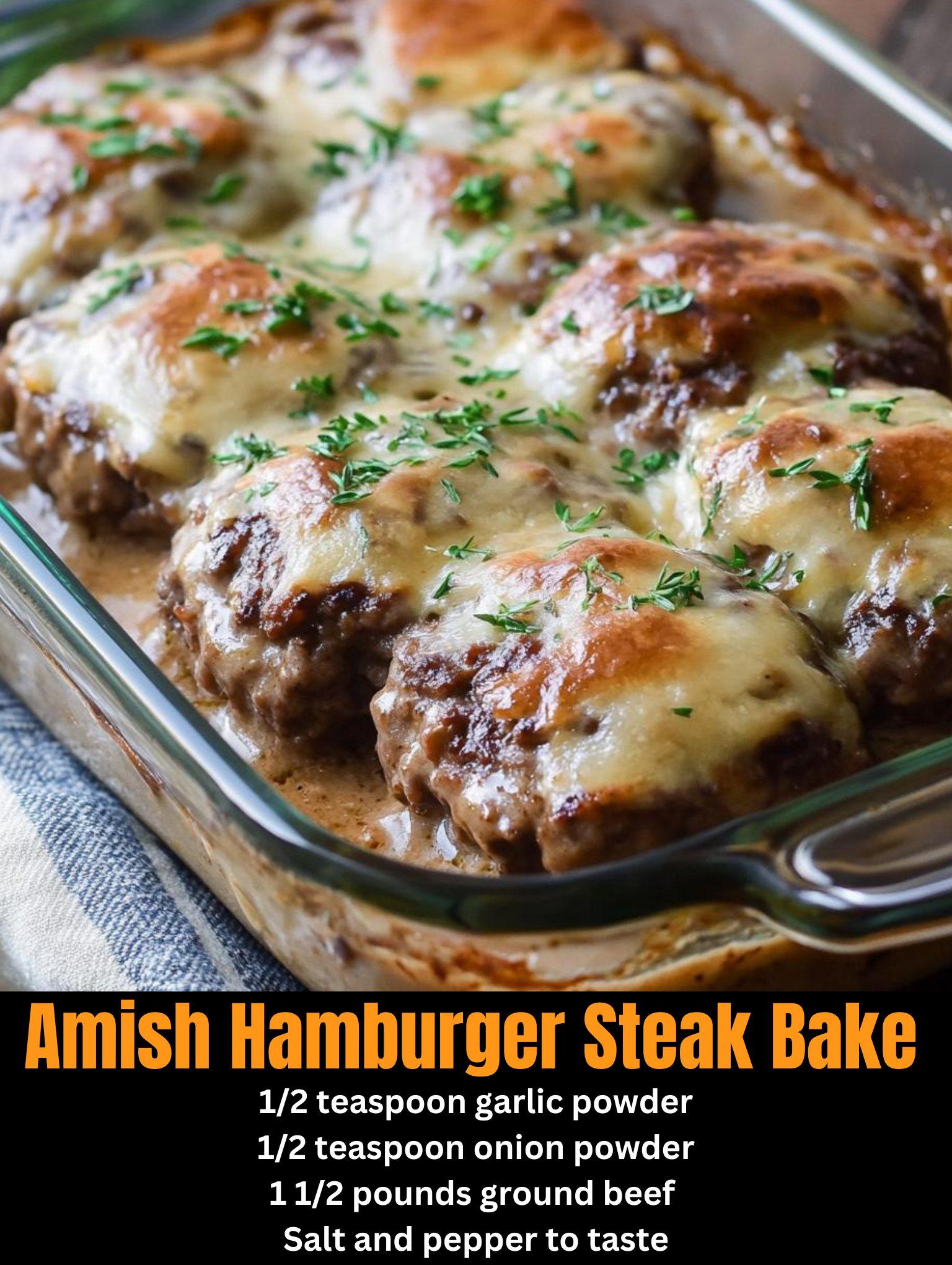 Amish Hamburger Steak Bake