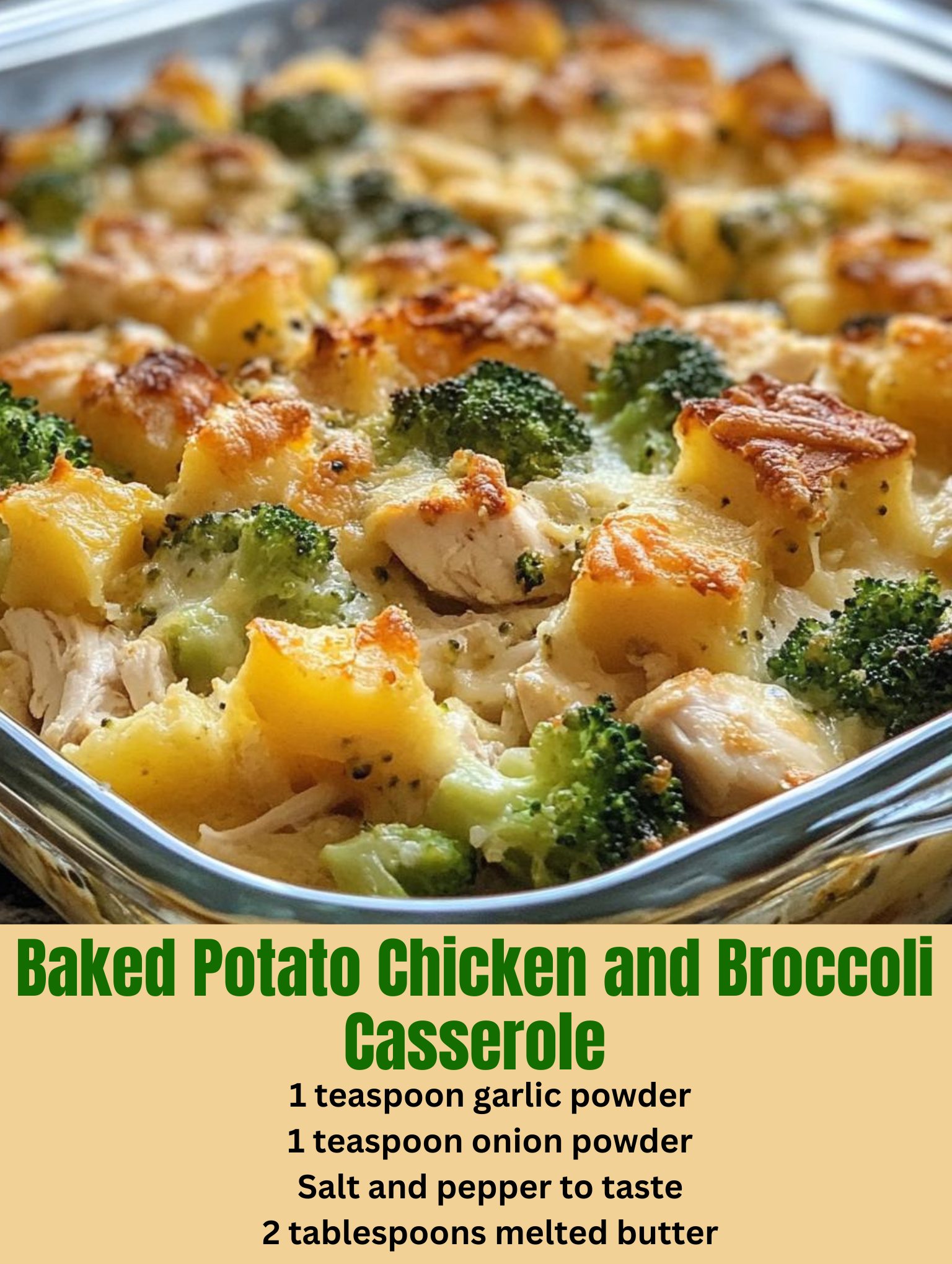 Baked Potato Chicken and Broccoli Casserole