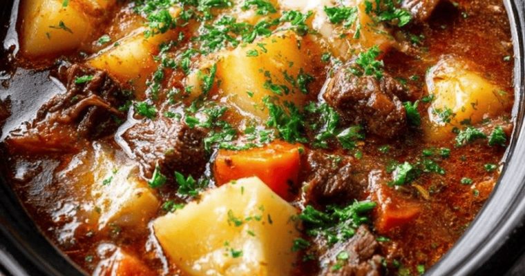 Slow Cooker Beef and Potato Stew