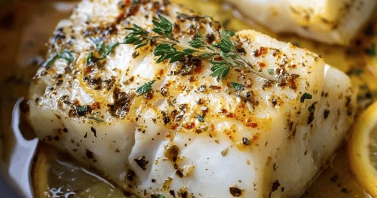 Slow Cooker Lemon Butter Cod