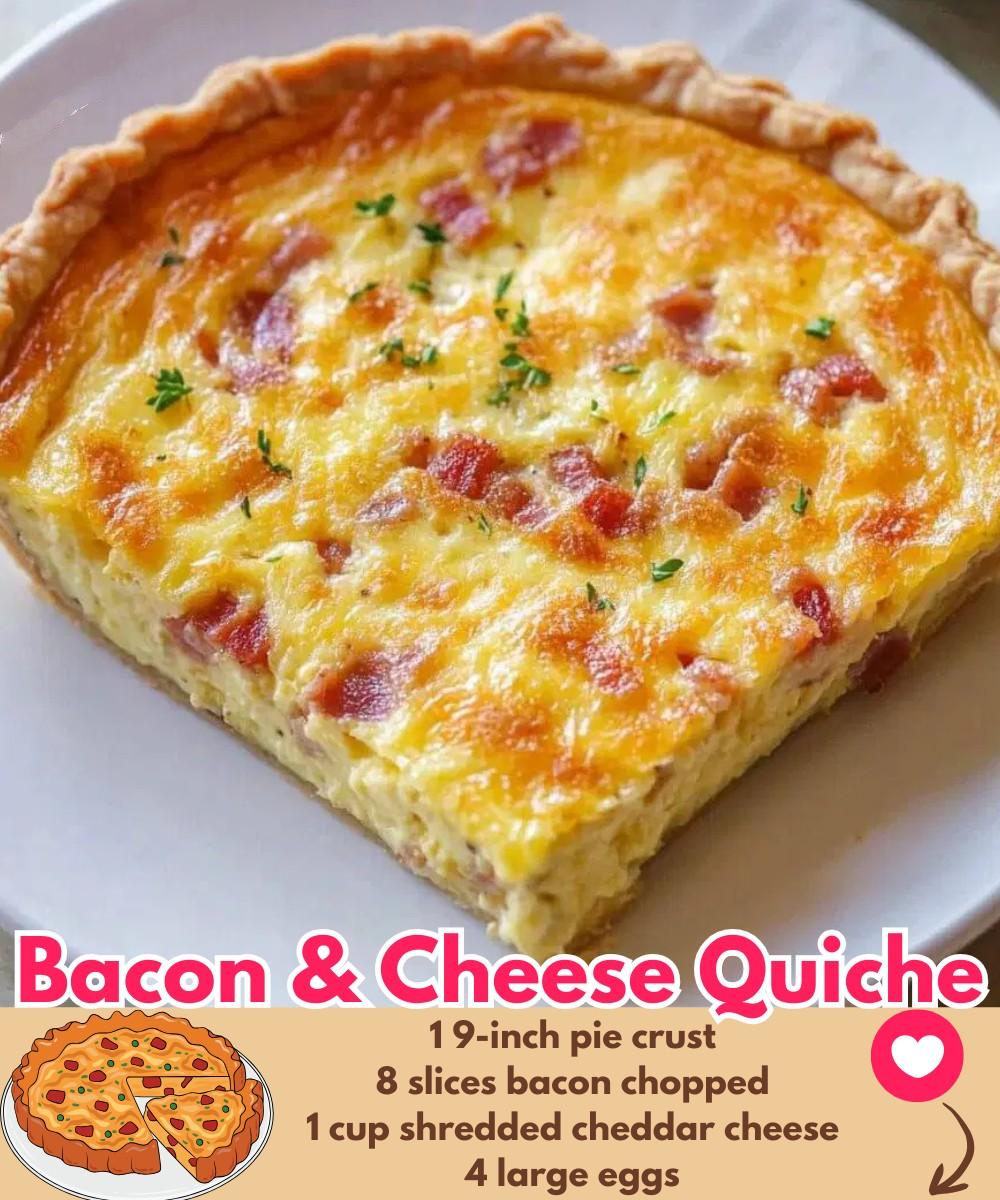 Homestyle Bacon and Cheese Quiche