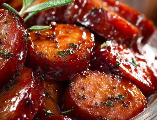 Slow Cooker Honey Mustard Kielbasa Bites