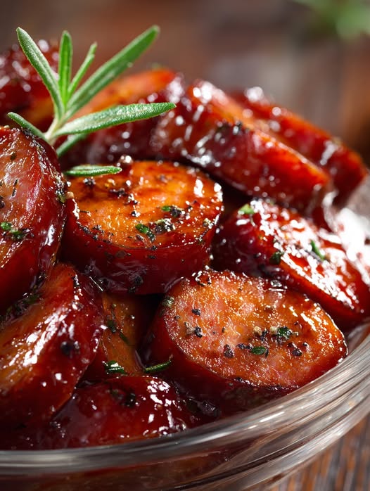 Slow Cooker Honey Mustard Kielbasa Bites