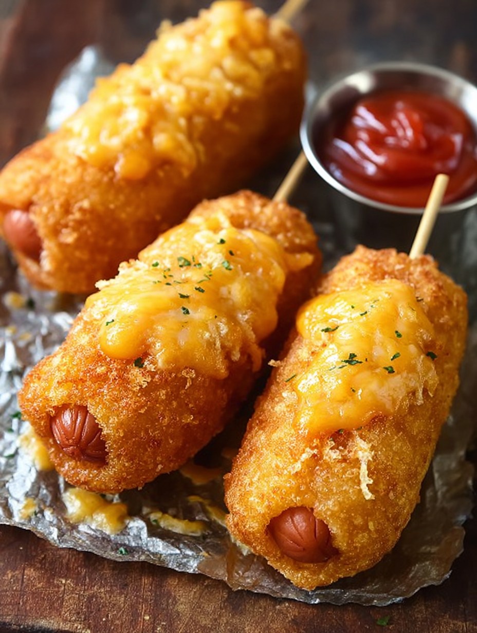 Cheesy Corn Dog Bites