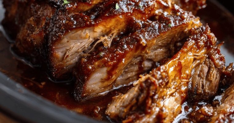 Slow Cooker Brown Sugar Balsamic Pork