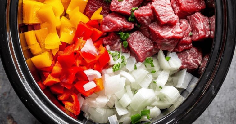 Slow Cooker Pepper Steak
