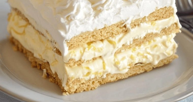 No-Bake Lemon Eclair Cake