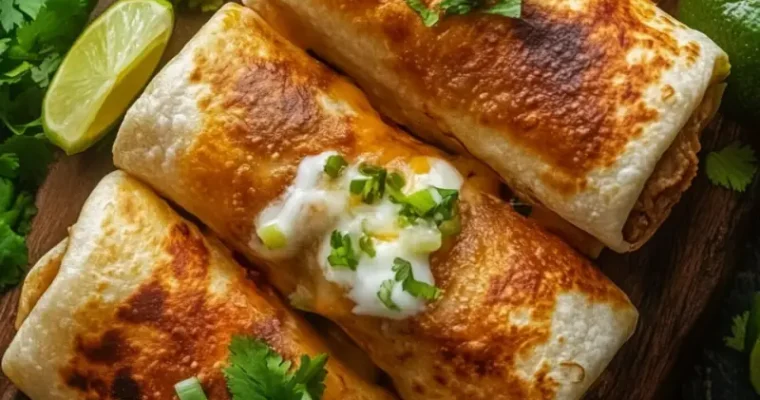 Beef and Cheese Chimichangas