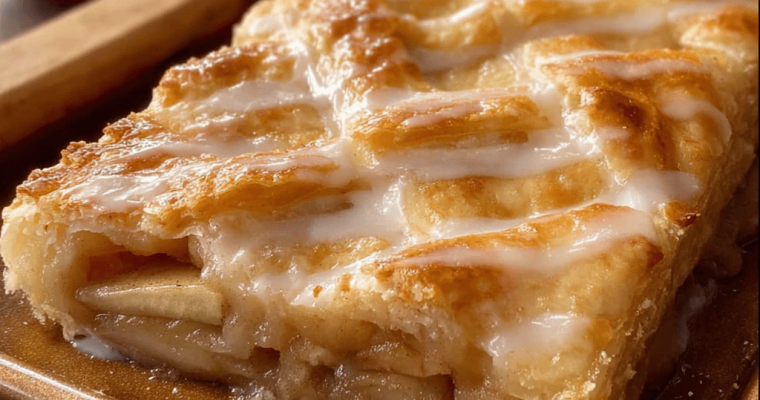 Glazed Apple Slab Pie