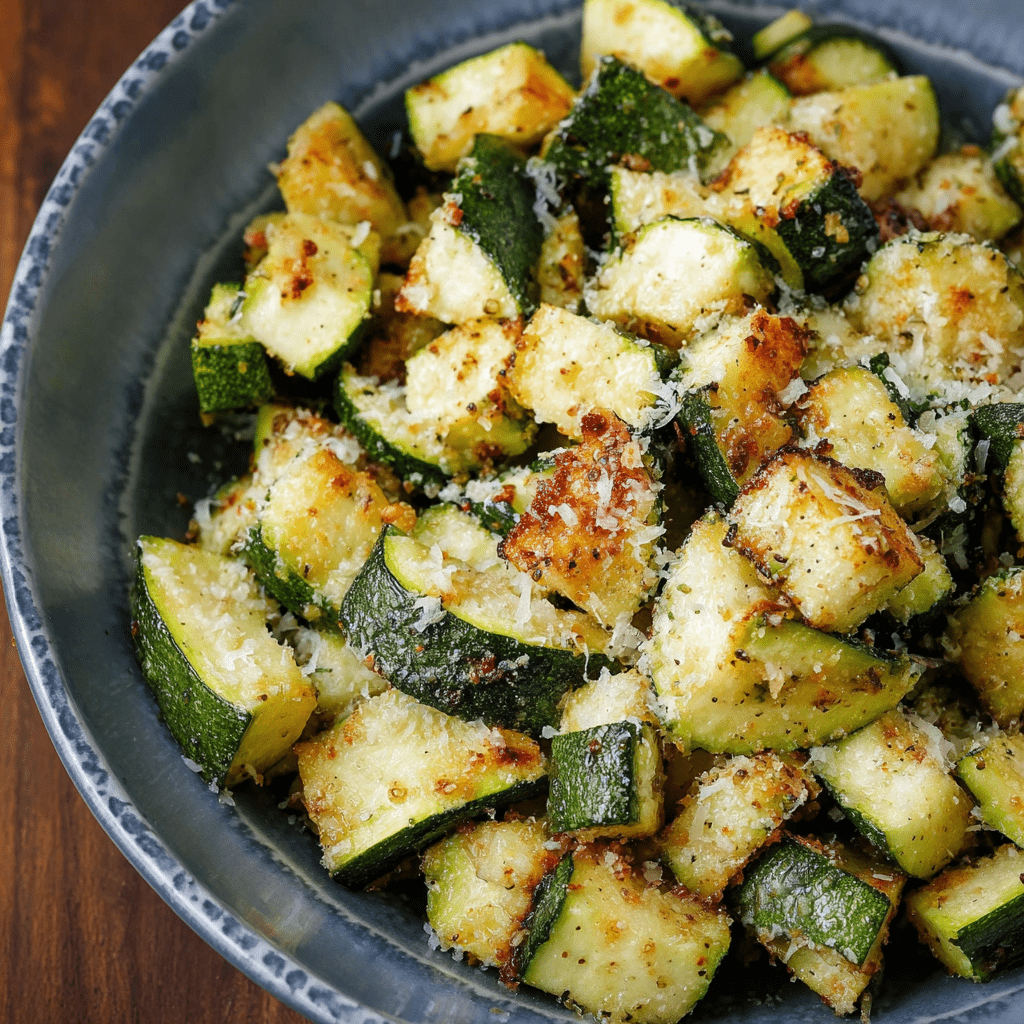 Air Fryer Zucchini with Parmesan