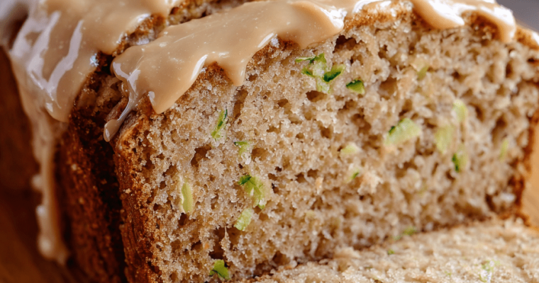 Apple Zucchini Bread with Brown Sugar Frosting