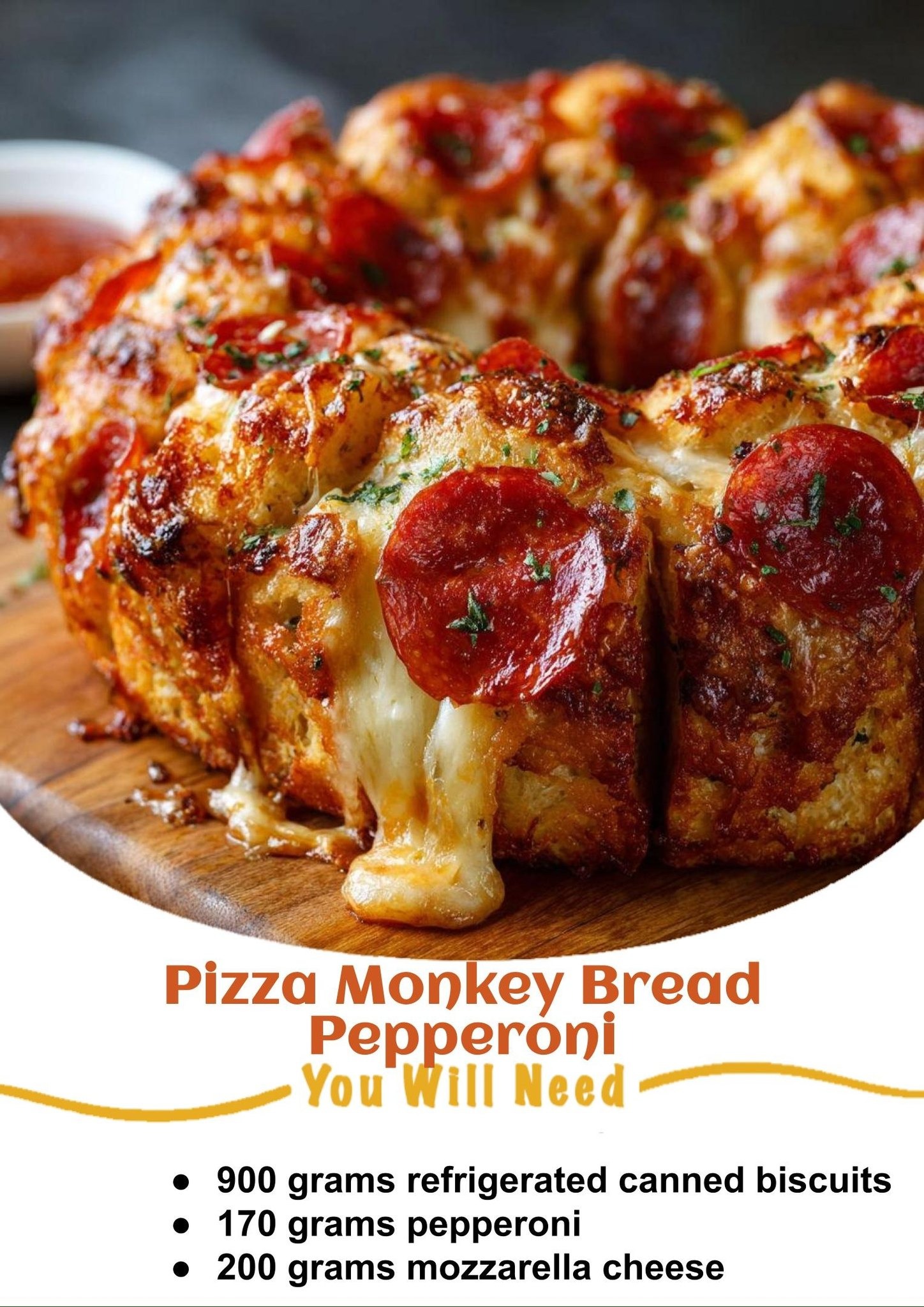 Pizza Monkey Bread Pepperoni