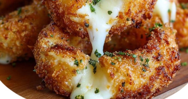 Cheesy Stuffed Mozzarella Onion