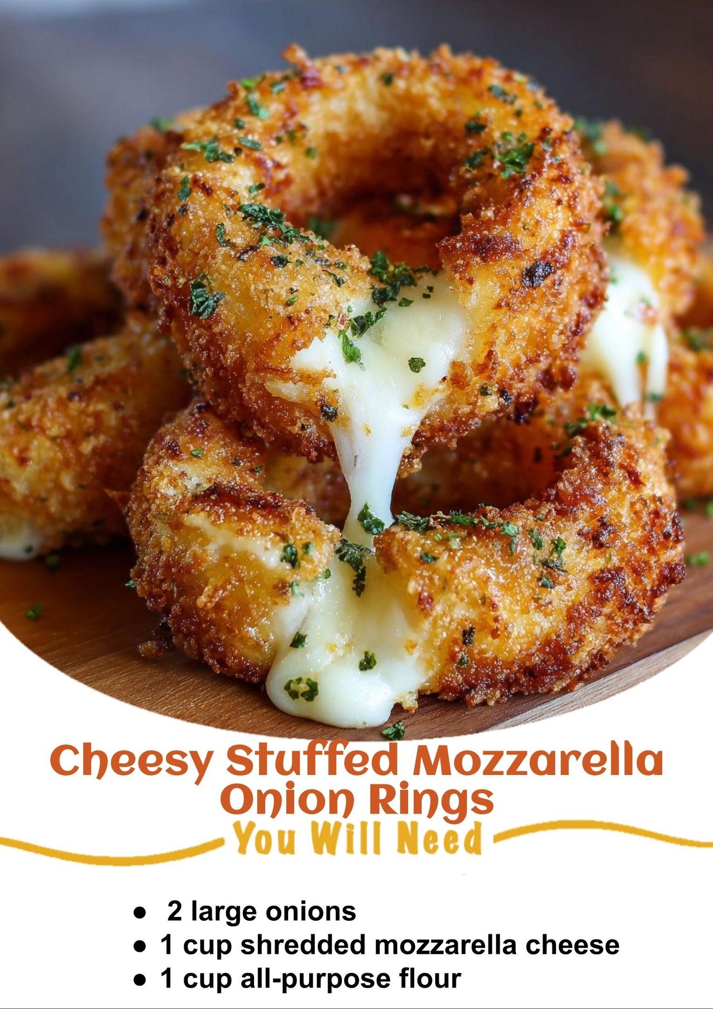 Cheesy Stuffed Mozzarella Onion