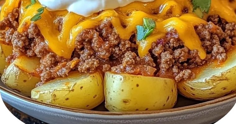Cheesy Taco Potatoes