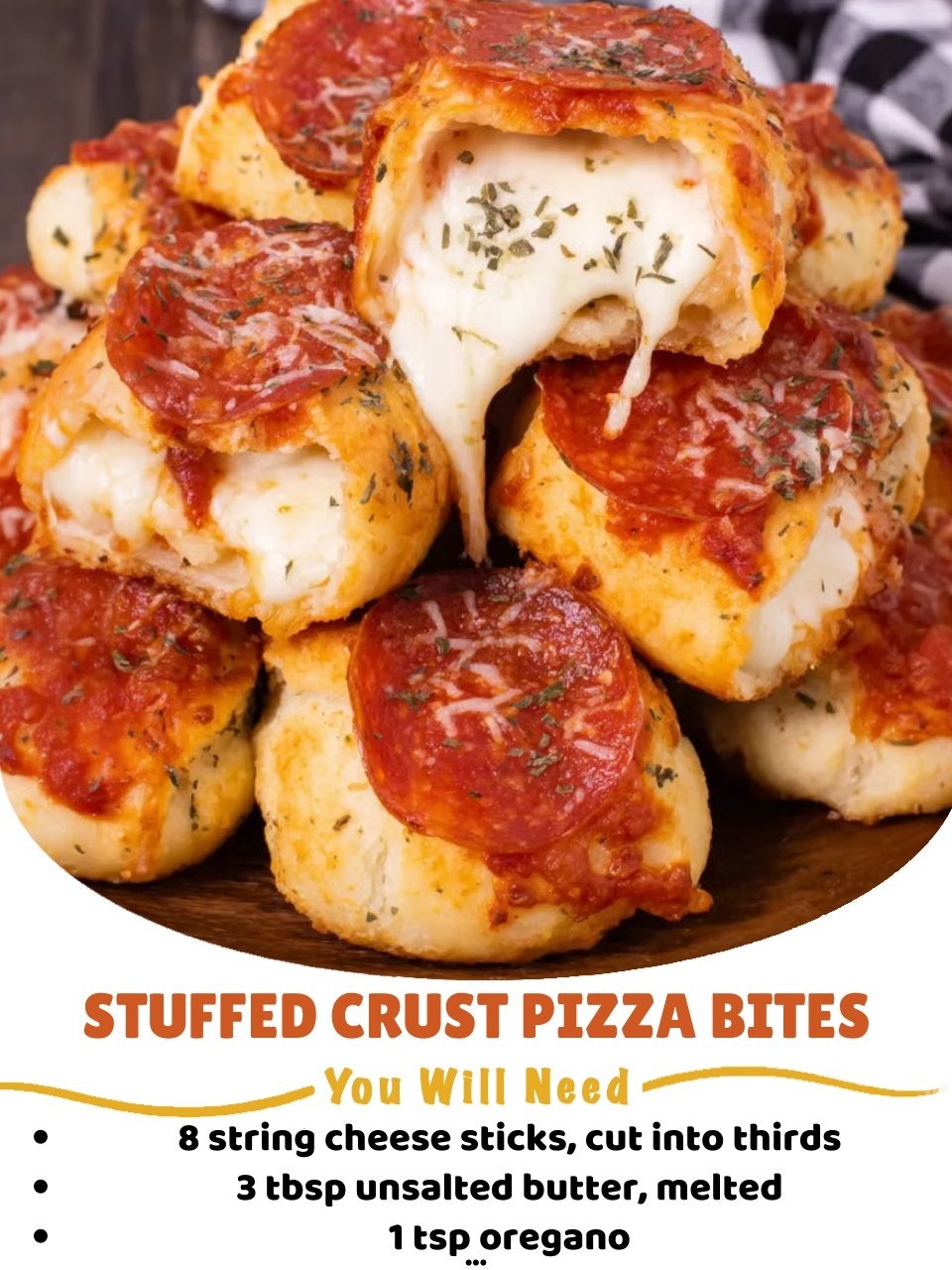 Stuffed Crust Pizza Bites