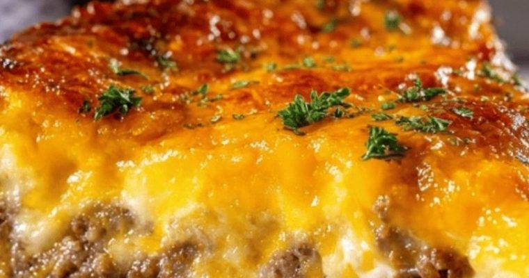 Southern Style Cheeseburger Pie