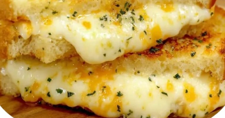 Garlic Bread Grilled Cheese