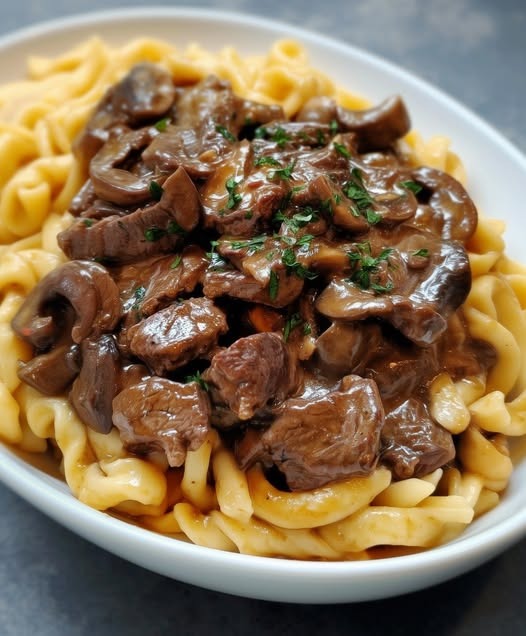 Crockpot Beef Stroganoff