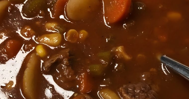 Hearty Crockpot Cowboy Soup