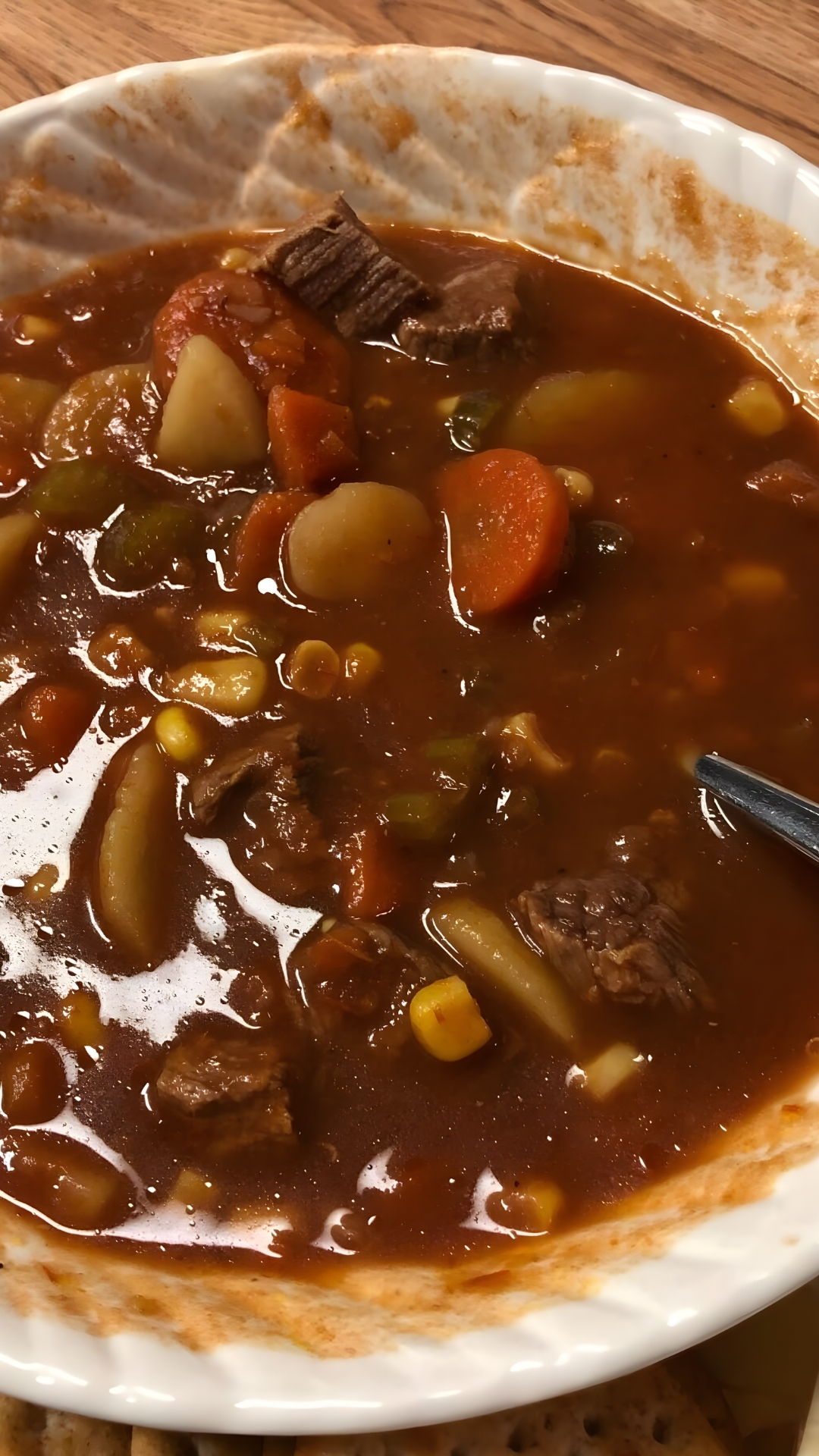 Hearty Crockpot Cowboy Soup