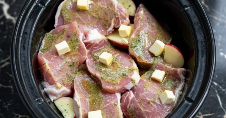 CROCKPOT RANCH PORK CHOPS AND POTATOES