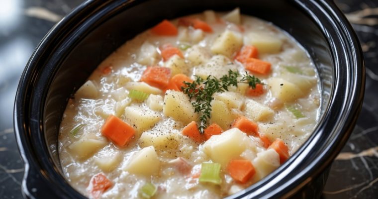 Slow Cooker Amish Potato Soup