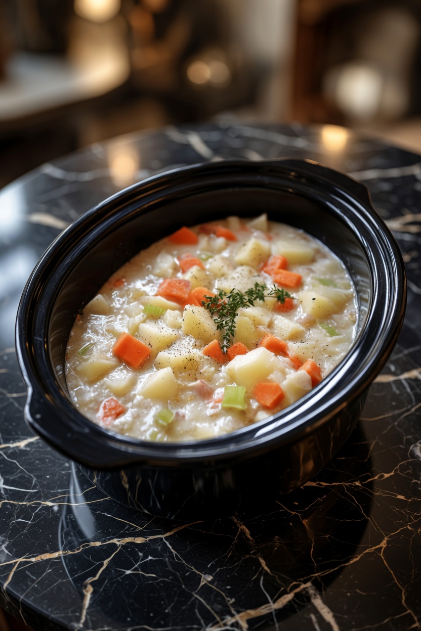Slow Cooker Amish Potato Soup
