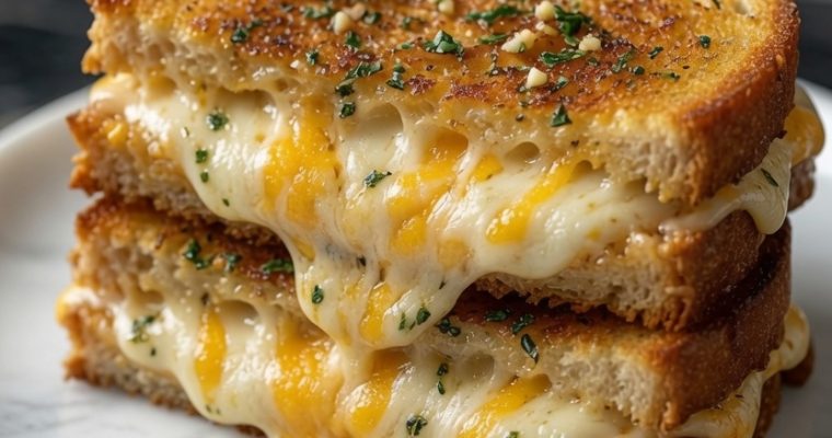 Garlic Bread Grilled Cheese