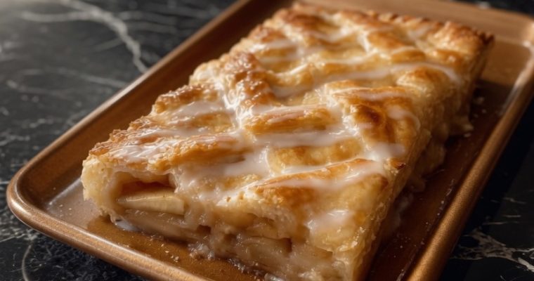 Glazed Apple Slab Pie