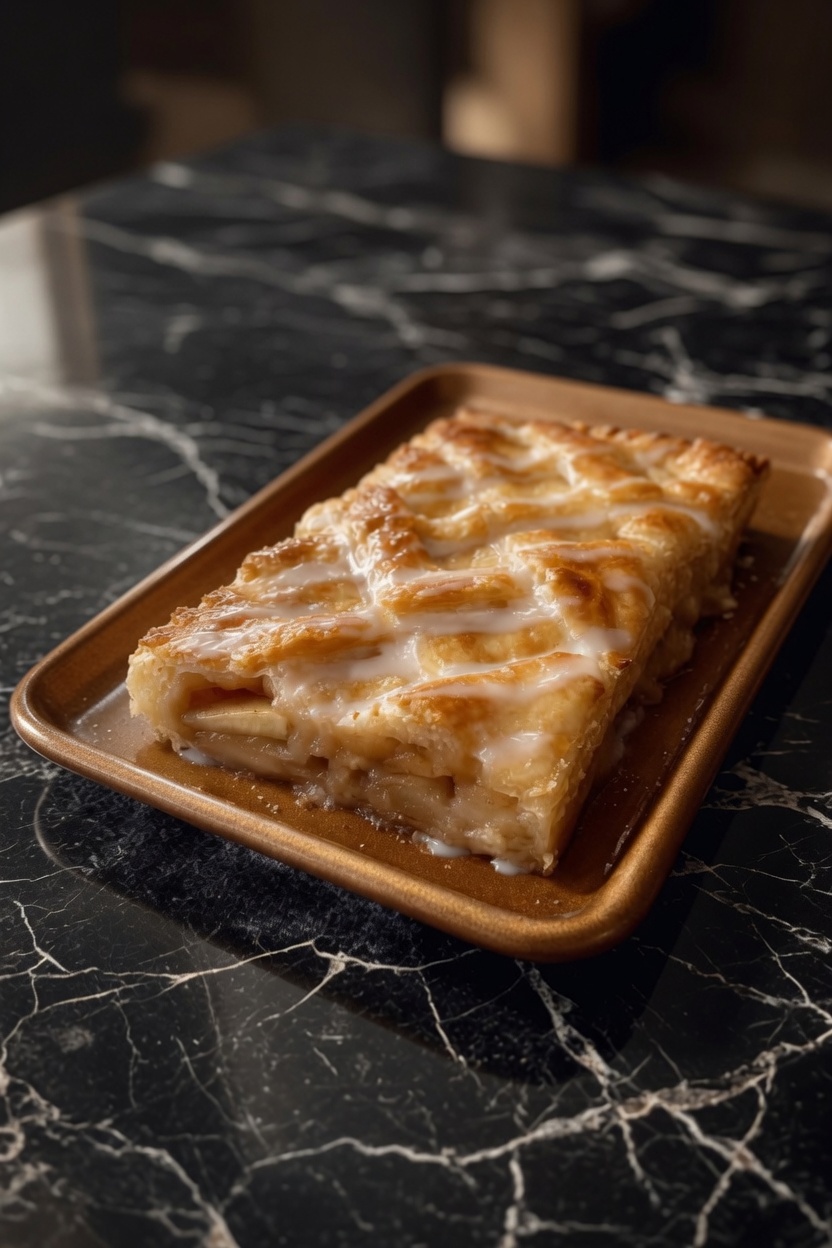 Glazed Apple Slab Pie