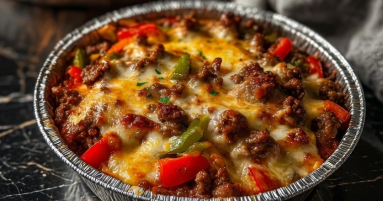 Low Carb Crustless Pizza Bowl