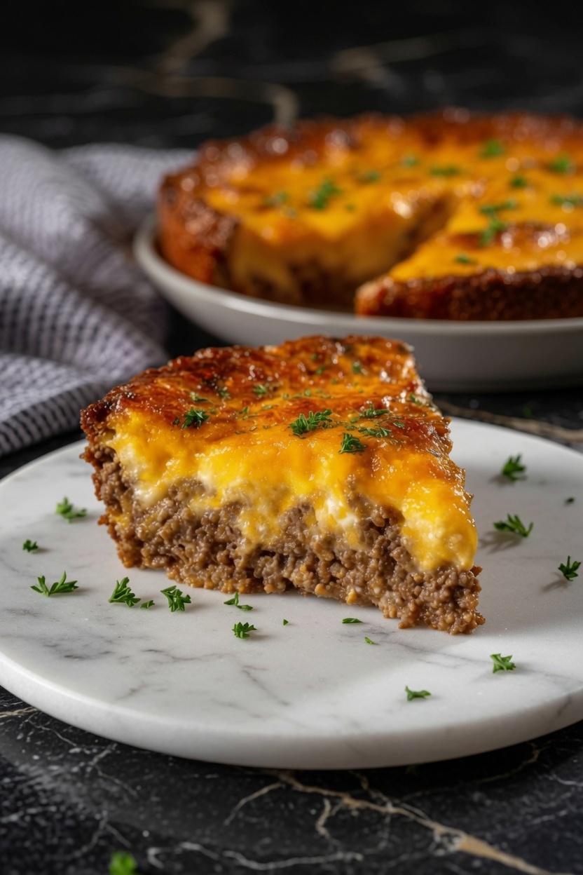 Southern Style Cheeseburger Pie
