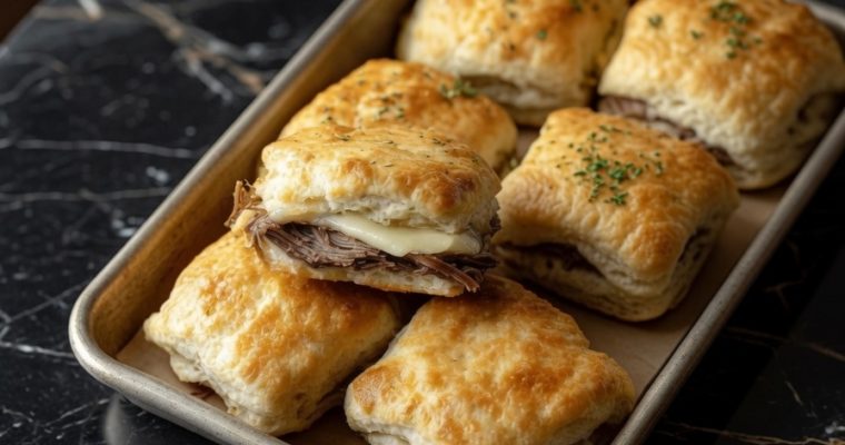 Baked French Dip Biscuits